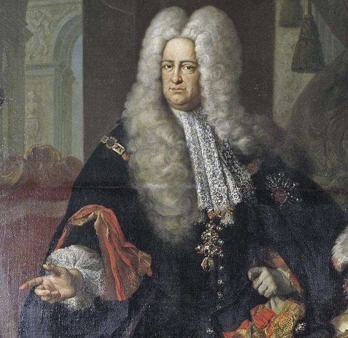 Porträt des Kurfürsten Carl Philipp von der Pfalz, von J. Ph. van der Schlichten (1729)